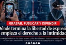 Ilustración sobre el equilibrio entre libertad de expresión y derecho a la intimidad: un teléfono móvil grabando y una balanza de la justicia, símbolo del debate legal sobre difundir imágenes sin consentimiento en Cuba.